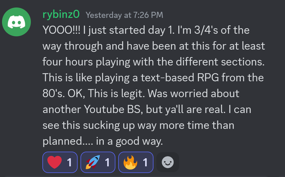 Moon Dev testimonial 118